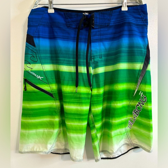 NWT BILLABONG Flux Stretch Boardshort Royal Green 22” ITEM NO. 19465M117TFLU - Picture 4 of 11